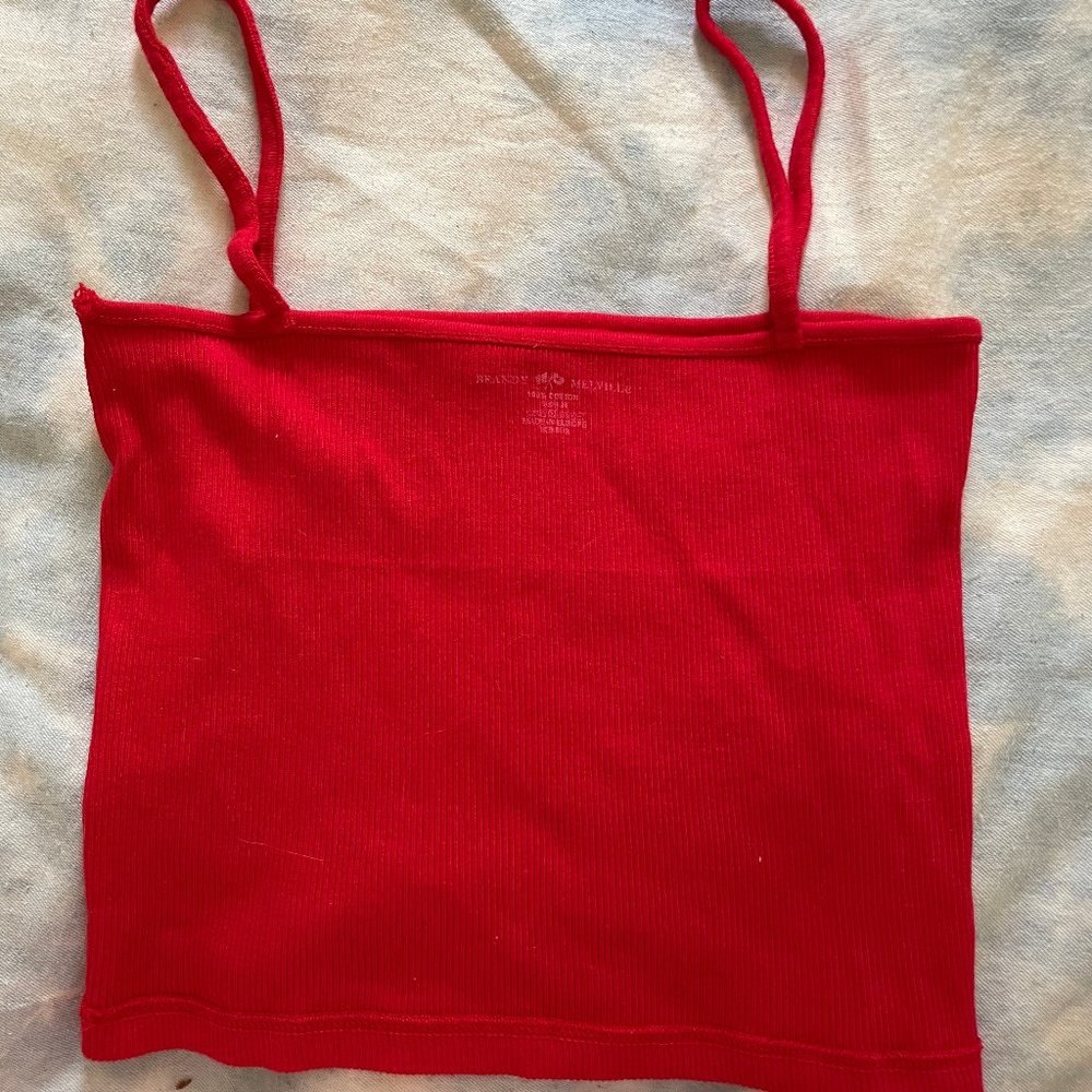 brandy melville camisole red top